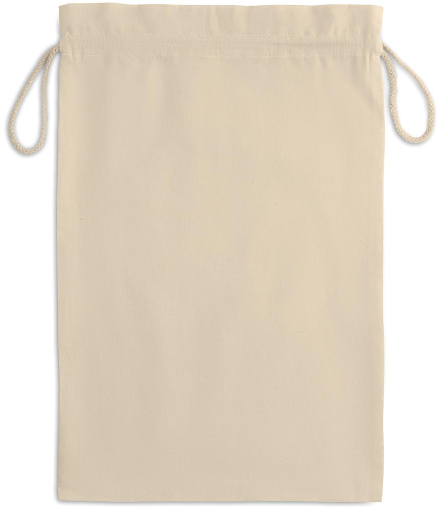 Sac cadeau coton beige personnalisé TASKE LARGE, dos