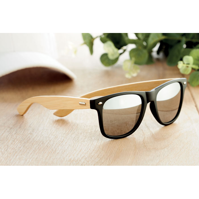 Lunettes de soleil bambou personnalisées CALIFORNIA TOUCH