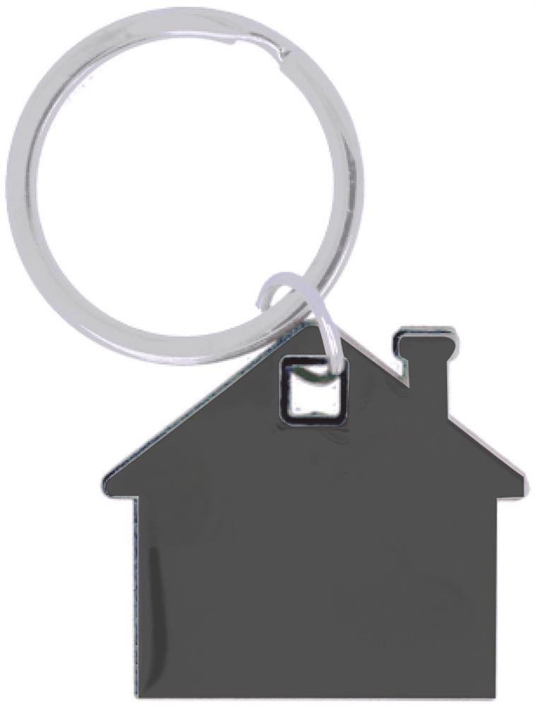 Porte-clés maison inox personnalisé IMBA, devant
