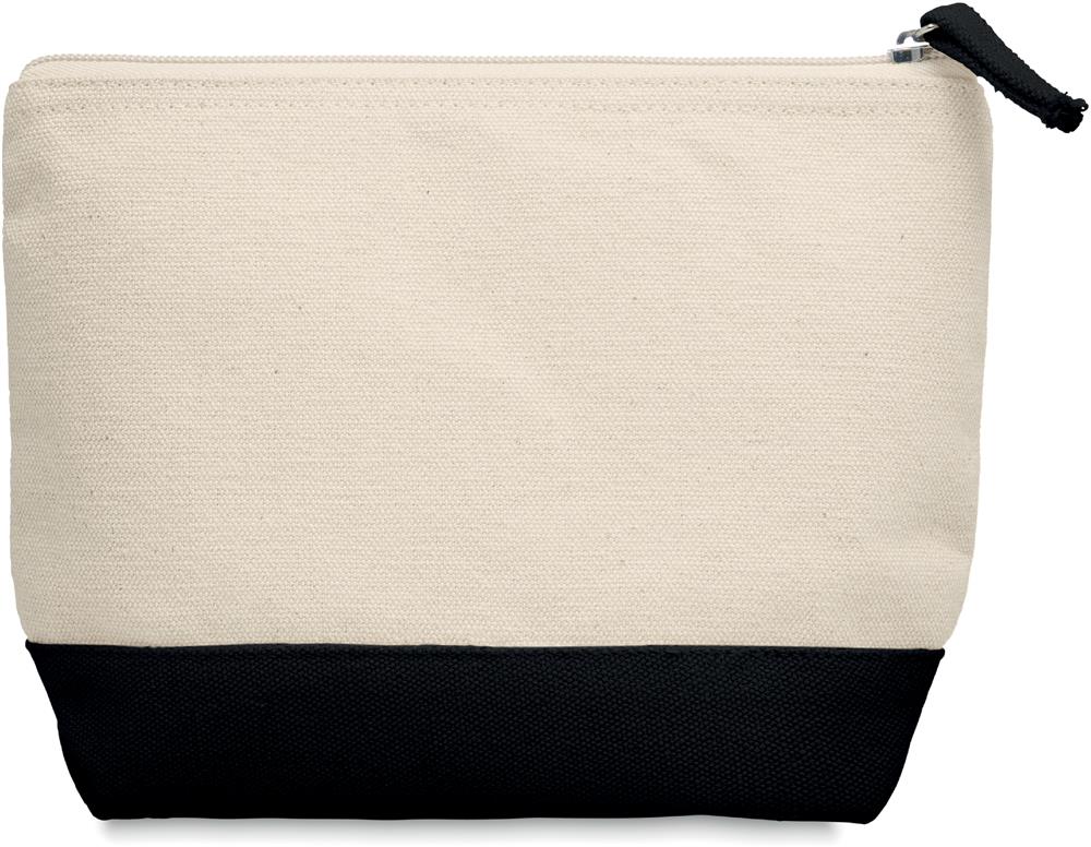 Trousse coton 340 g/m² bicolore personnalisée KLEUREN, côté 1
