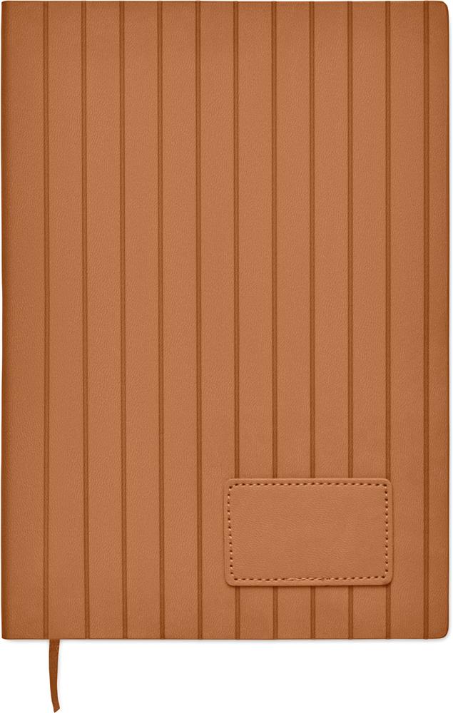 Carnet A5 souple PU effet patiné personnalisé TINTRAY, devant