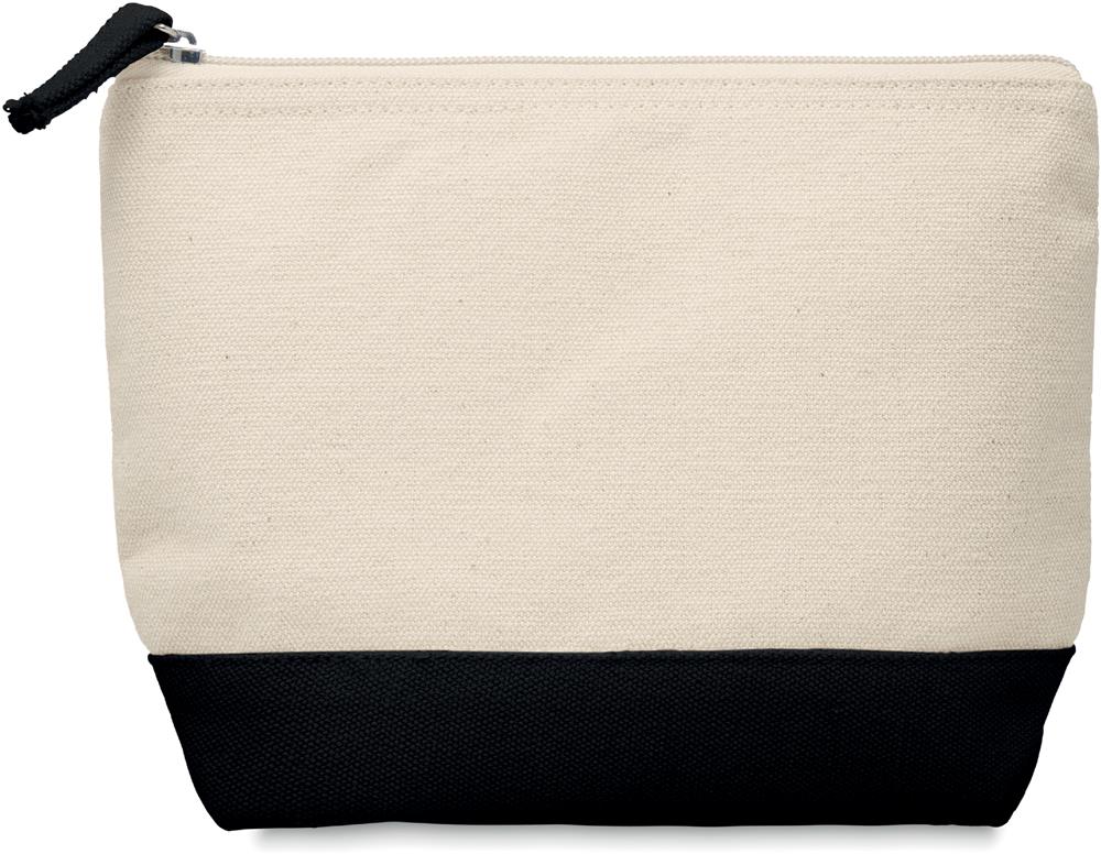 Trousse coton 340 g/m² bicolore personnalisée KLEUREN, côté 2