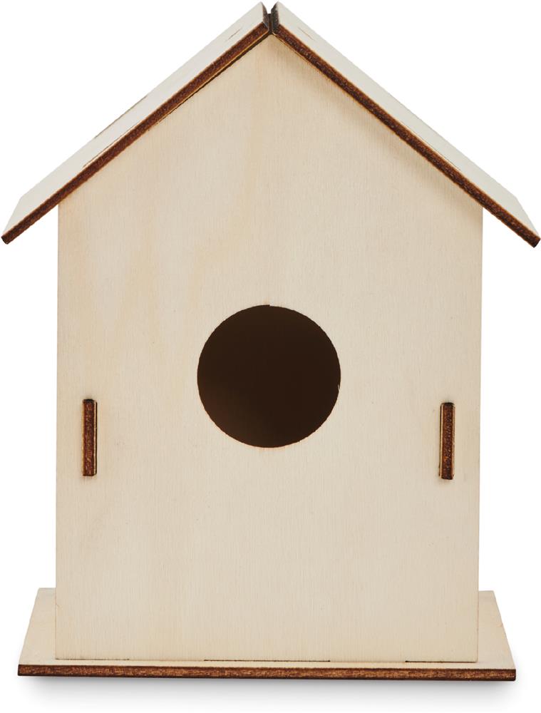 Nichoir en bois à monter personnalisé PAINTHOUSE, devant