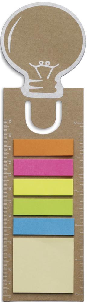 Marque-page ampoule carton recyclé personnalisé IDEA, circle at dessus