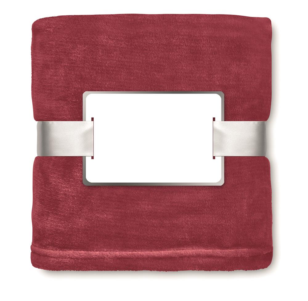 Plaid polaire 280 g/m² personnalisé DAVOS, insert (étiquette numérique)
