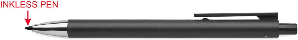 Parure stylos aluminium recyclé personnalisée ORWELL, corps (gravure laser) 2