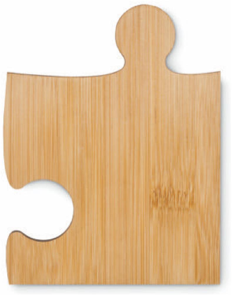 Sous-verres puzzle bambou personnalisés LEPY, puzzle 3