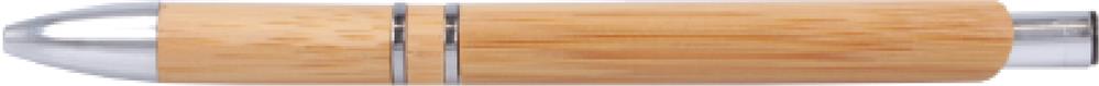 Stylo bambou et aluminium personnalisé BERN BAMBOO, face opposée au clip