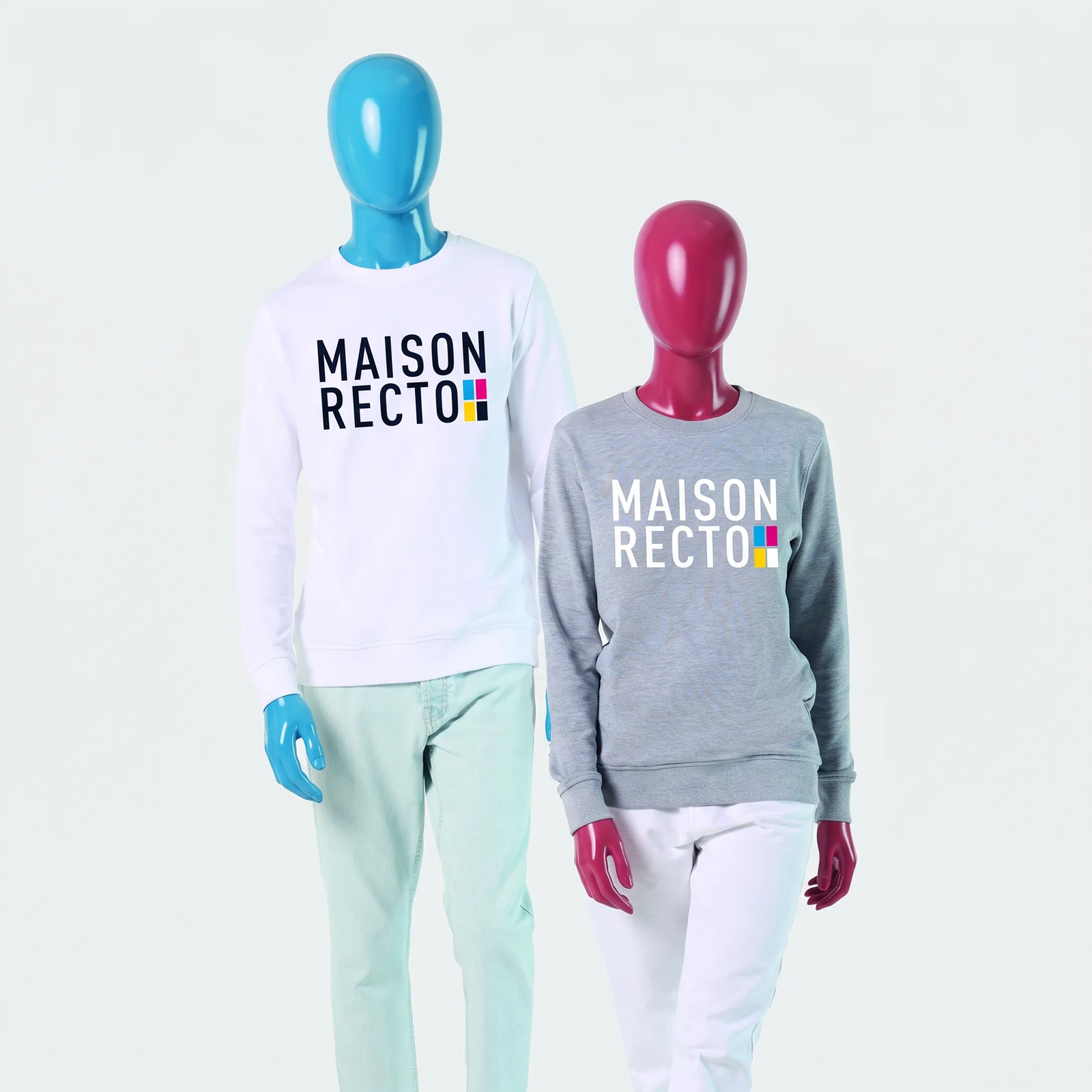 Sweat col rond coton bio 280 g/m² personnalisé COMET