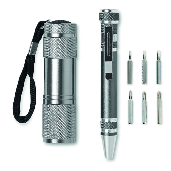 Set lampe torche et tournevis personnalisé COMBITOOL