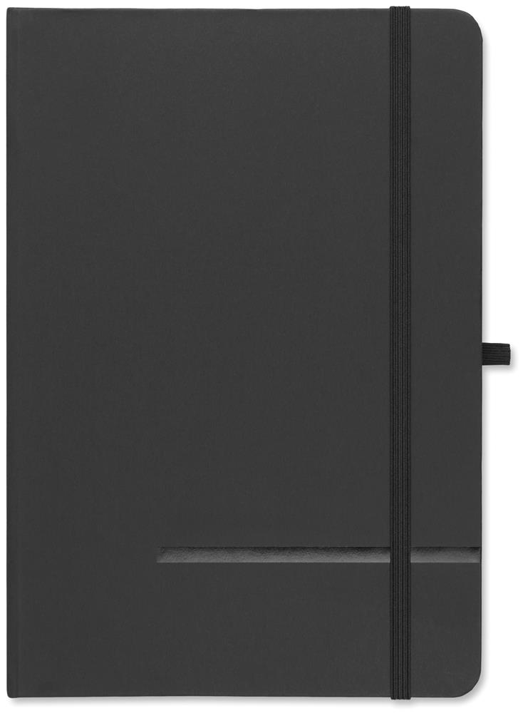 Coffret mug 300 ml et carnet A5 personnalisé READYSET, carnet devant (embossage)