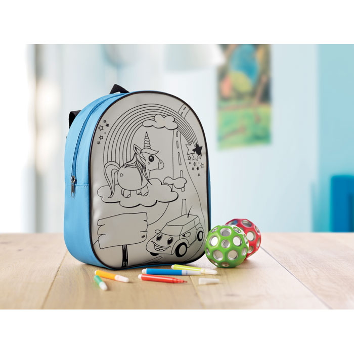 Sac à dos 600D à colorier personnalisé BACKSKETCHY