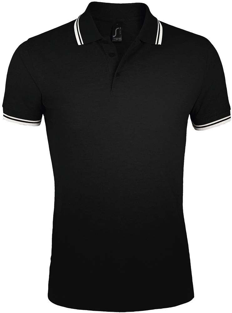 Polo col rayé 200 g/m² personnalisé PASADENA MEN, devant