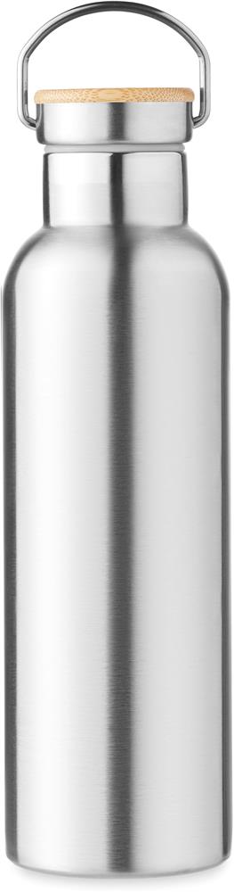Bouteille isotherme 750 ml bambou personnalisée HELSINKI MED, devant