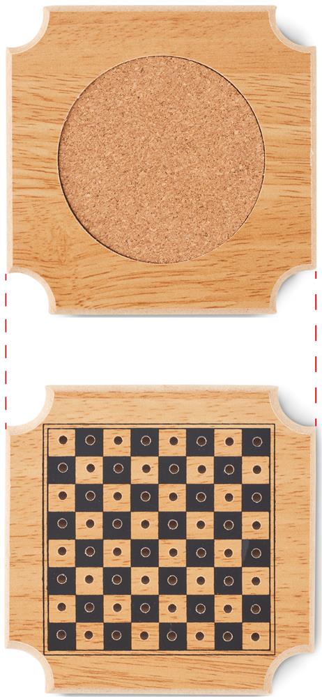 Sous-verres jeux en liège personnalisés COASTGAME, sous-verre 1