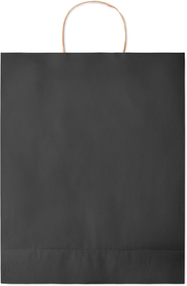Grand sac papier recyclé 90 g/m² personnalisé PAPER TONE L, dos (étiquette numérique)