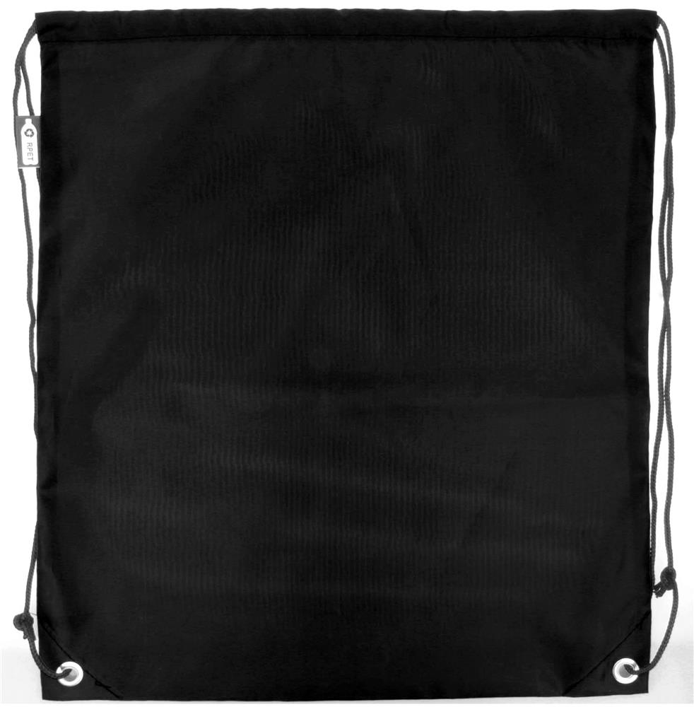 Sac à cordon RPET 190T personnalisé SHOOPPET, dos (transfert réfléchissant)