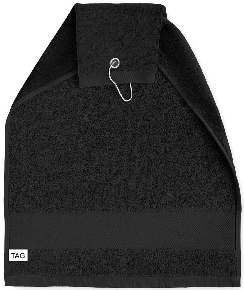 Serviette de golf coton 40x60 cm personnalisée HITOWGO, sangle côté 2