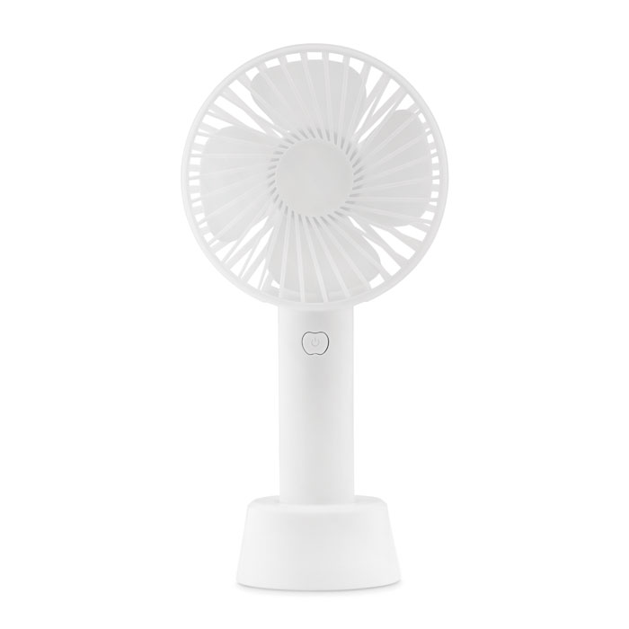 Ventilateur portable 2000 mAh personnalisé DINI, Blanc