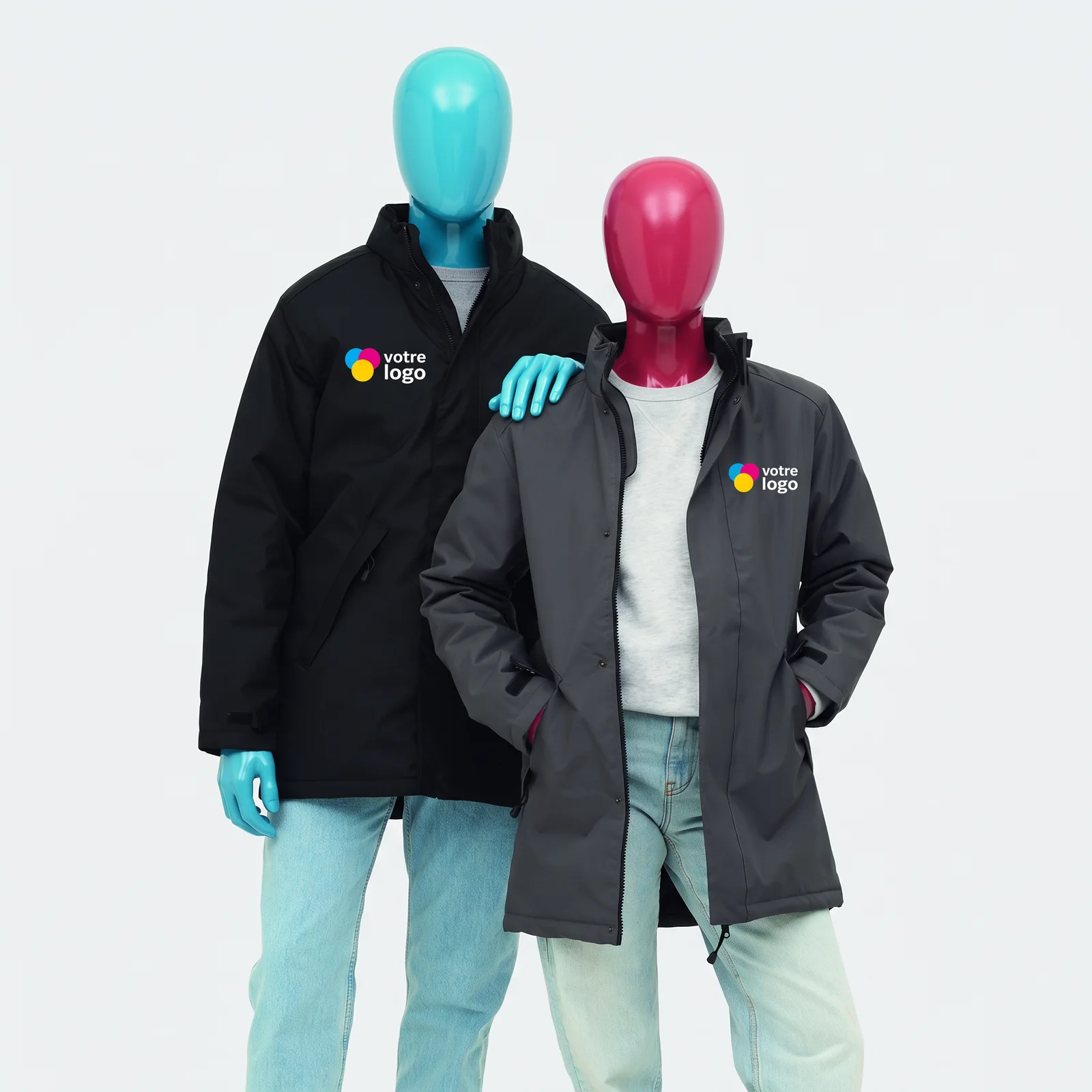 Parka unisexe doublure matelassée personnalisée ROBYN