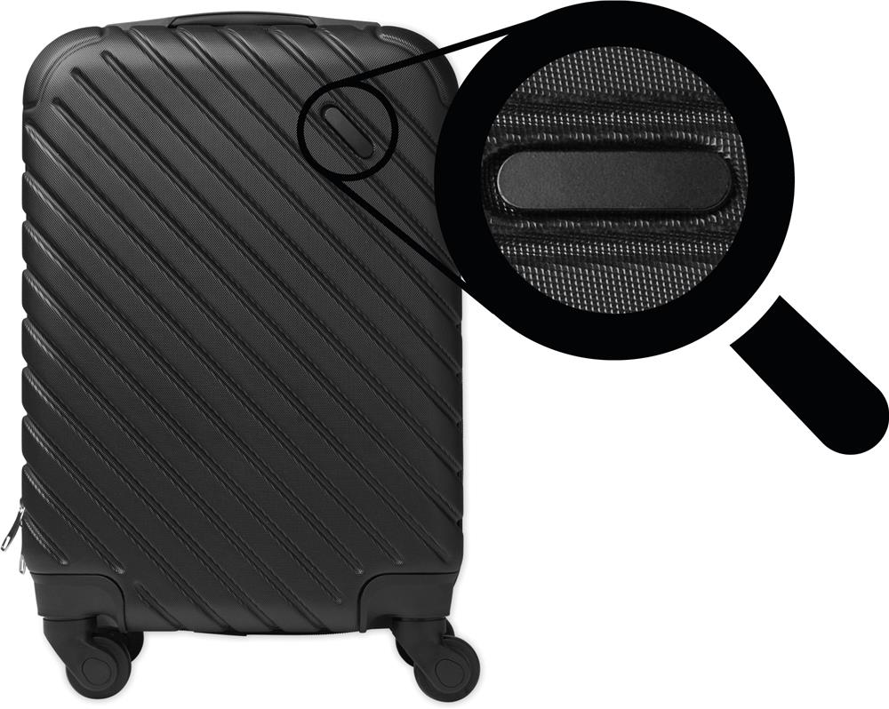 Valise trolley ABS 18 pouces personnalisée TREMONT, plaque (étiquette numérique)