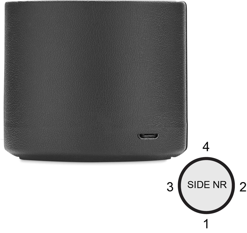 Enceinte sans fil 3 W PU recyclé personnalisée GAMA, côté 4