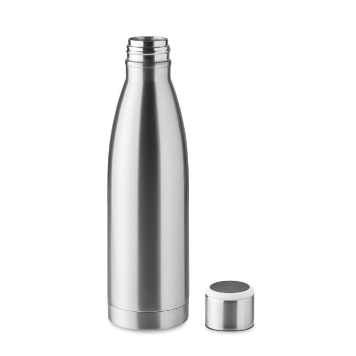 Bouteille isotherme inox 500 ml à rappel personnalisée DEREO, Argent Mat
