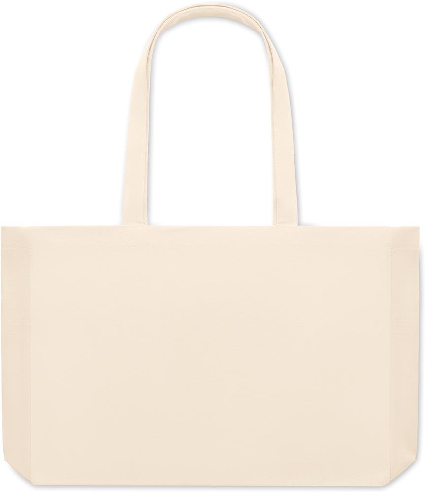 Sac shopping toile recyclée 280 g/m² personnalisé RESPECT, devant (sérigraphie)