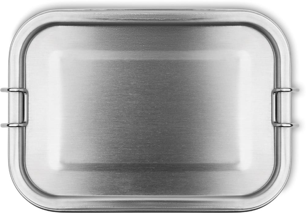 Lunch box inox 2 compartiments personnalisée DOUBLE CHAN, couvercle (étiquette numérique) 2