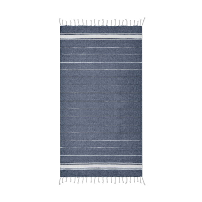 Drap de plage coton 180 g/m² personnalisé MALIBU, Bleu