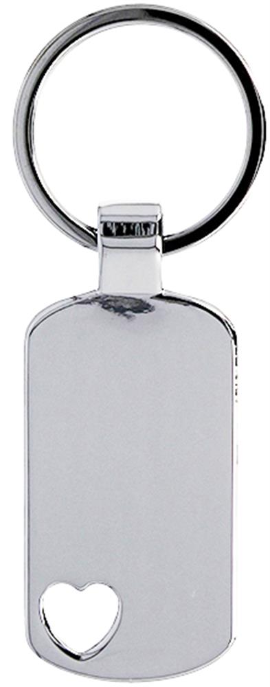 Porte-clés métal cœur personnalisé CORAZON, devant