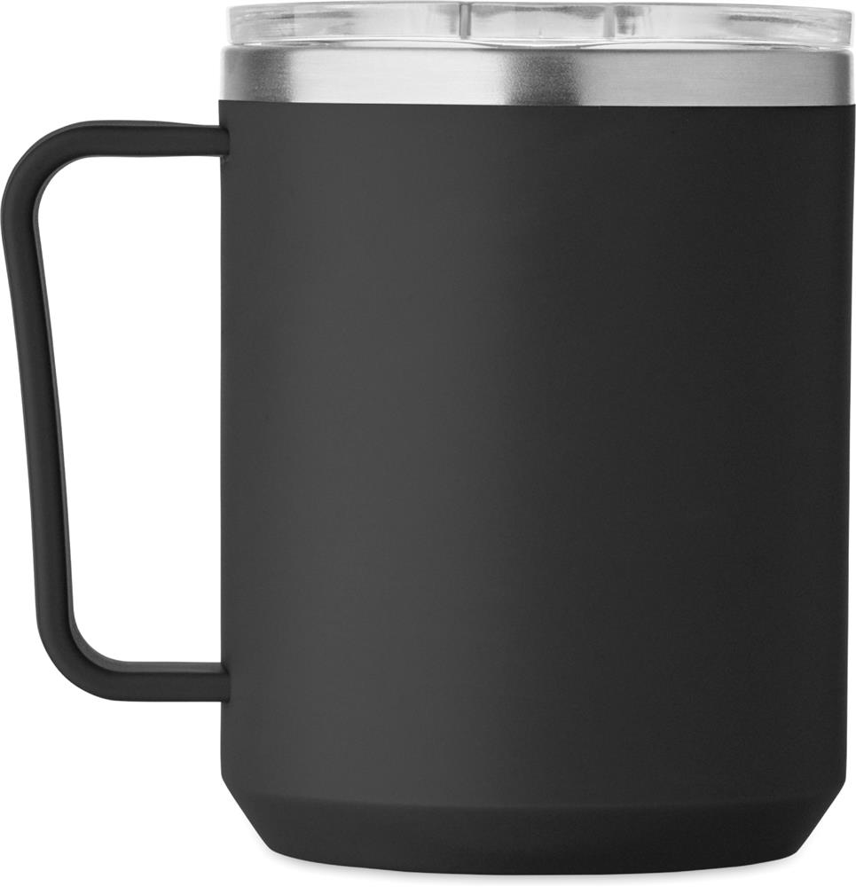 Mug isotherme 400 ml couvercle coulissant personnalisé COCOA, gauche