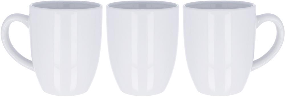 Mug céramique grès blanc 300 ml personnalisé TRENT, gobelet