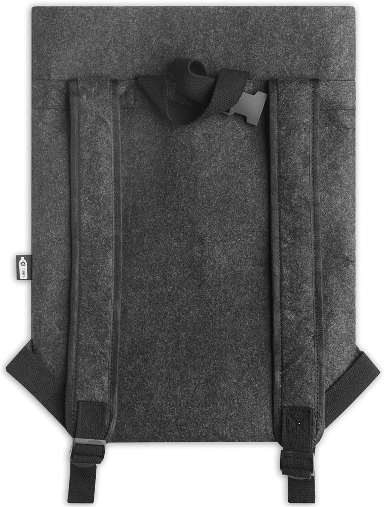 Sac à dos feutre RPET personnalisé INDICO PACK, épaule sangle droite