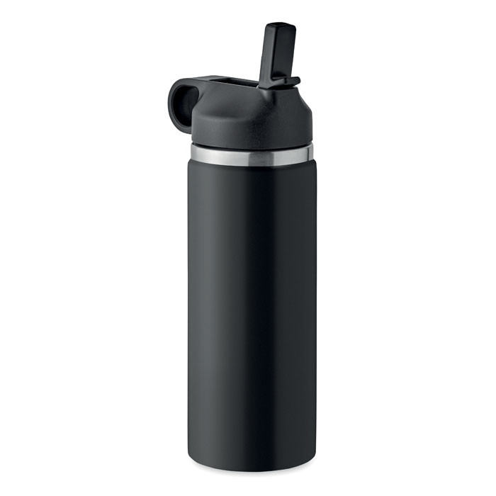 Bouteille paille inox recyclé 500 ml personnalisée IVALO