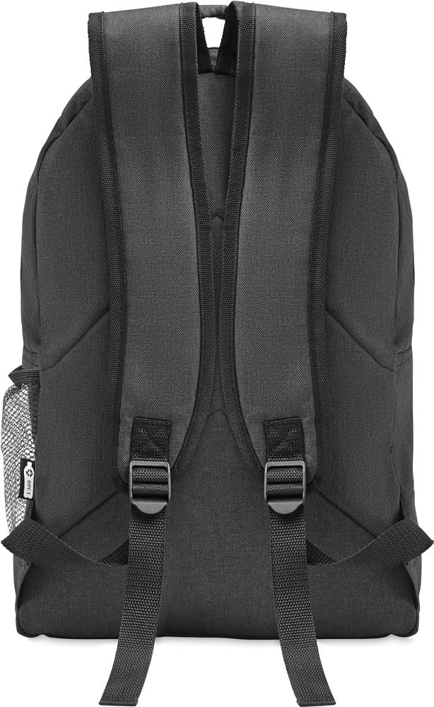 Sac à dos RPET 600D bicolore personnalisé SIENA, épaule sangle droite
