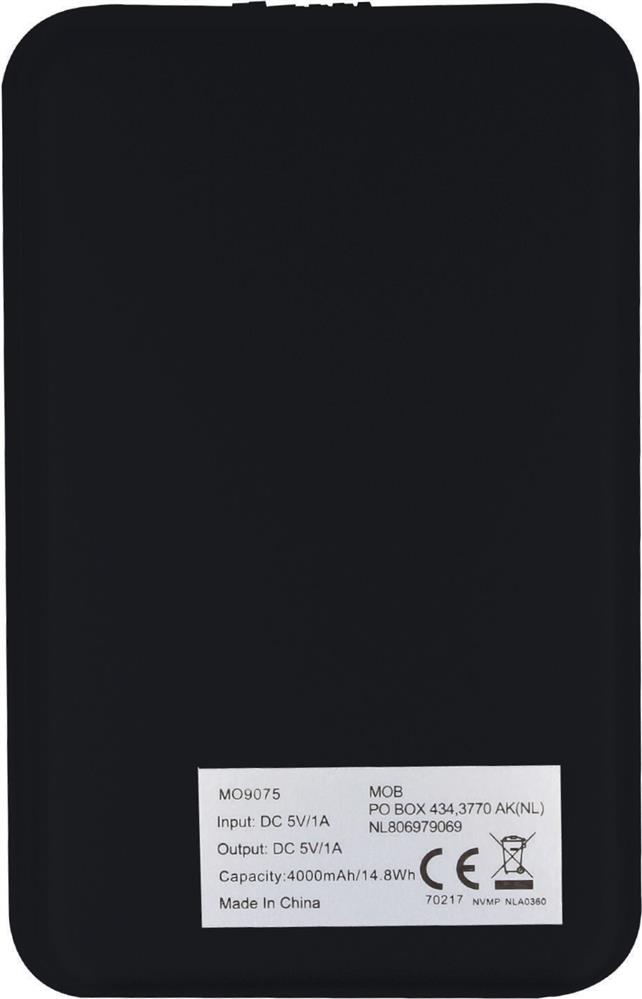 Batterie solaire 4000 mAh personnalisée SOLARFLAT, dos