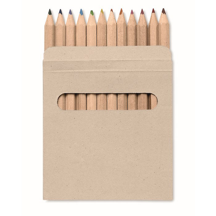 Crayons de couleur en étui personnalisé ARCOLOR, Marron