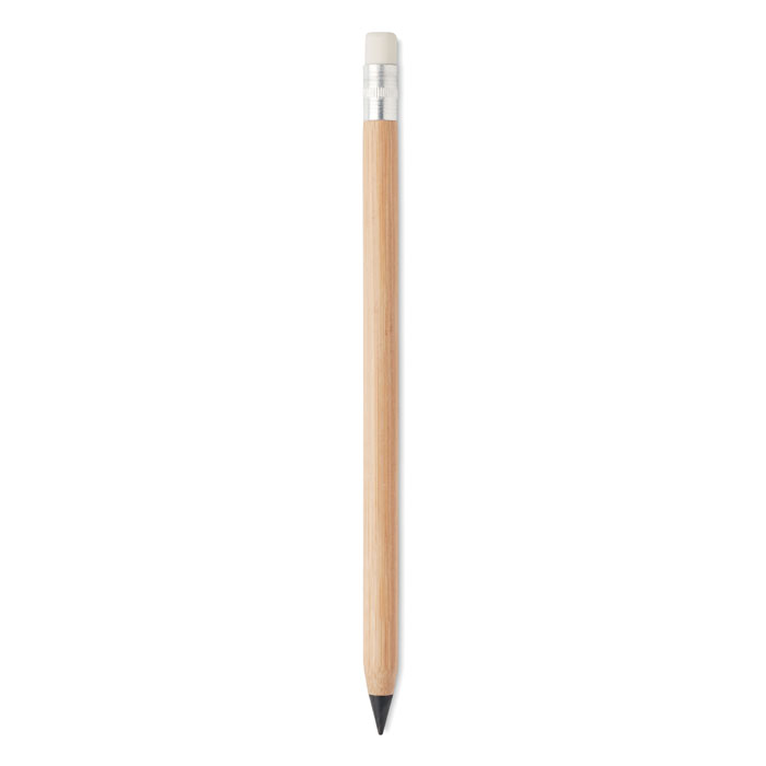 Stylo sans encre bambou avec gomme personnalisé INKLESS PLUS