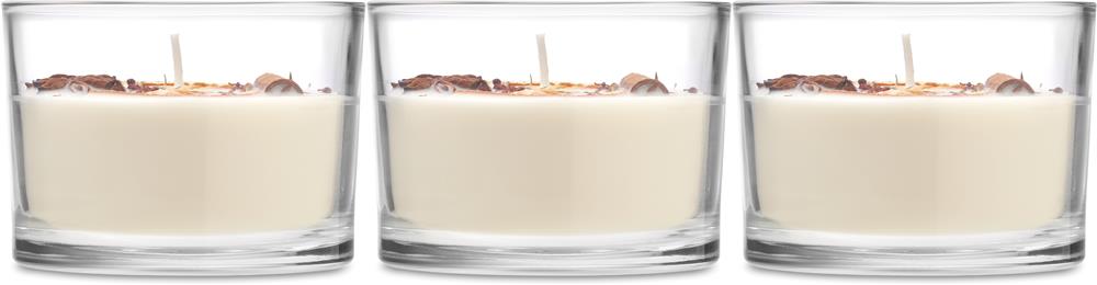Bougie cire végétale 300 g en pot verre personnalisée CITRUS, tour complet