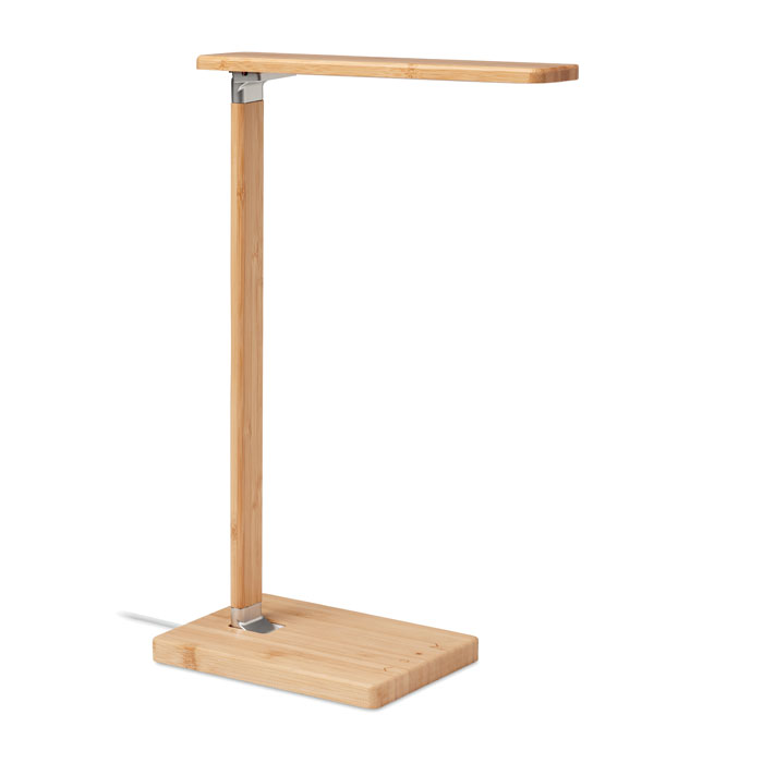 Lampe LED bambou chargeur 10 W personnalisée NEAT LIGHT, Bois