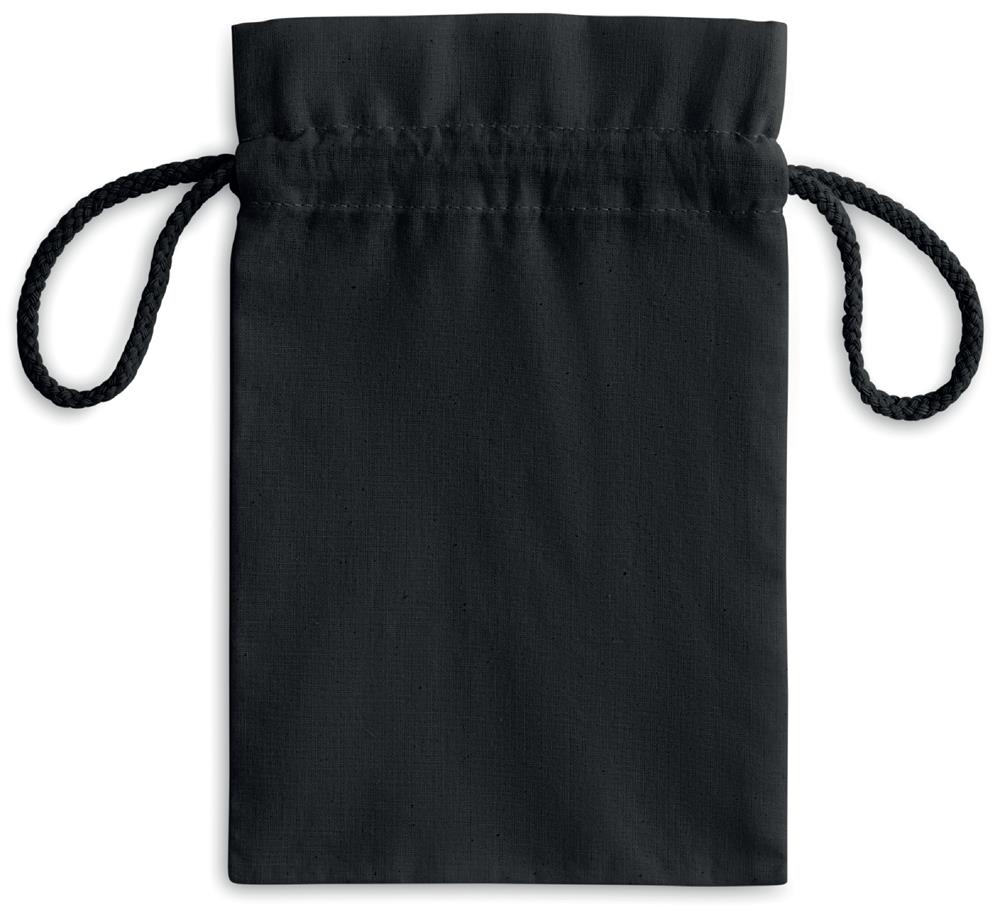Petit sac en coton 105 g/m² noir personnalisé TASKE SMALL, dos