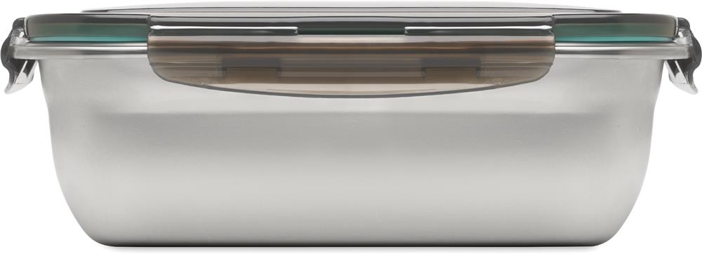 Lunch box inox recyclé 1500 ml personnalisée LOX PLUS, côté 2