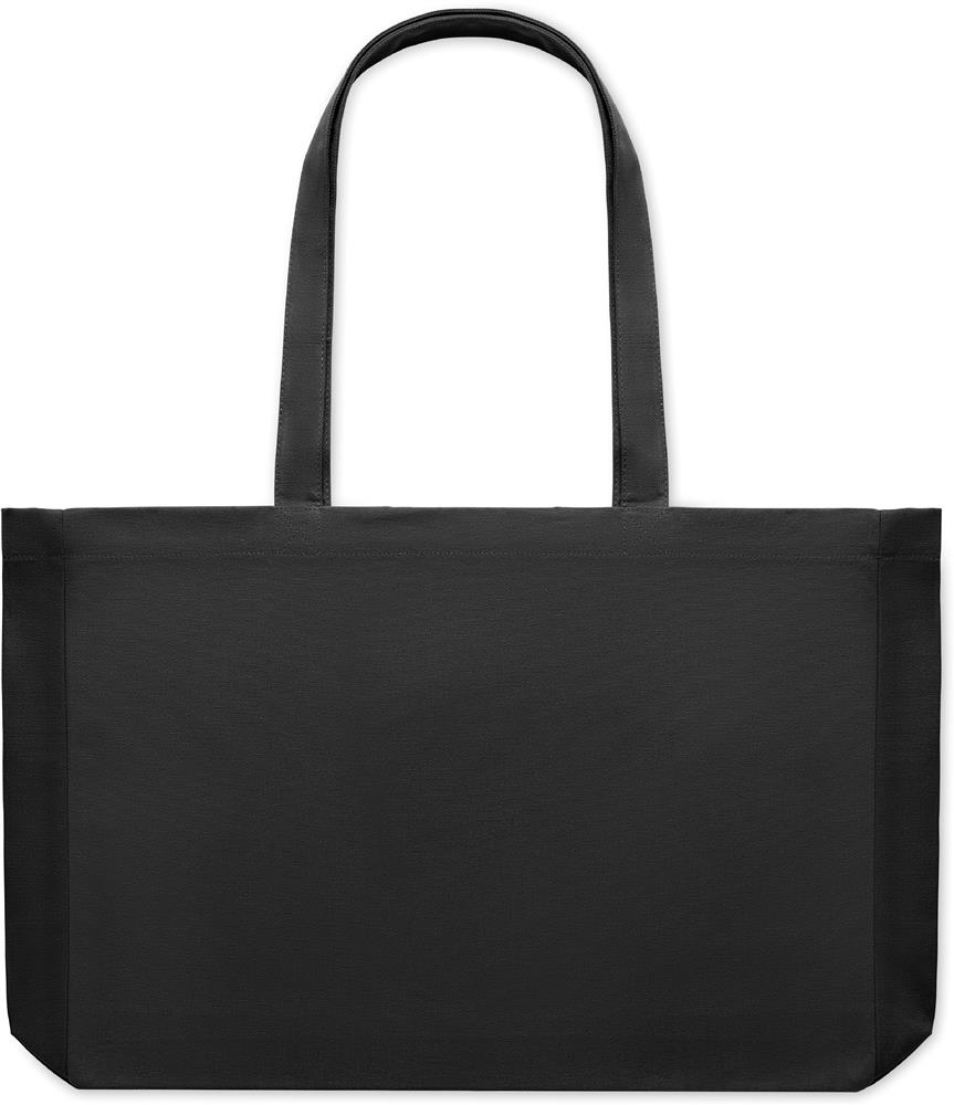 Sac shopping recyclé 280 g/m² personnalisé RESPECT COLOURED, devant (transfert sérigraphique)