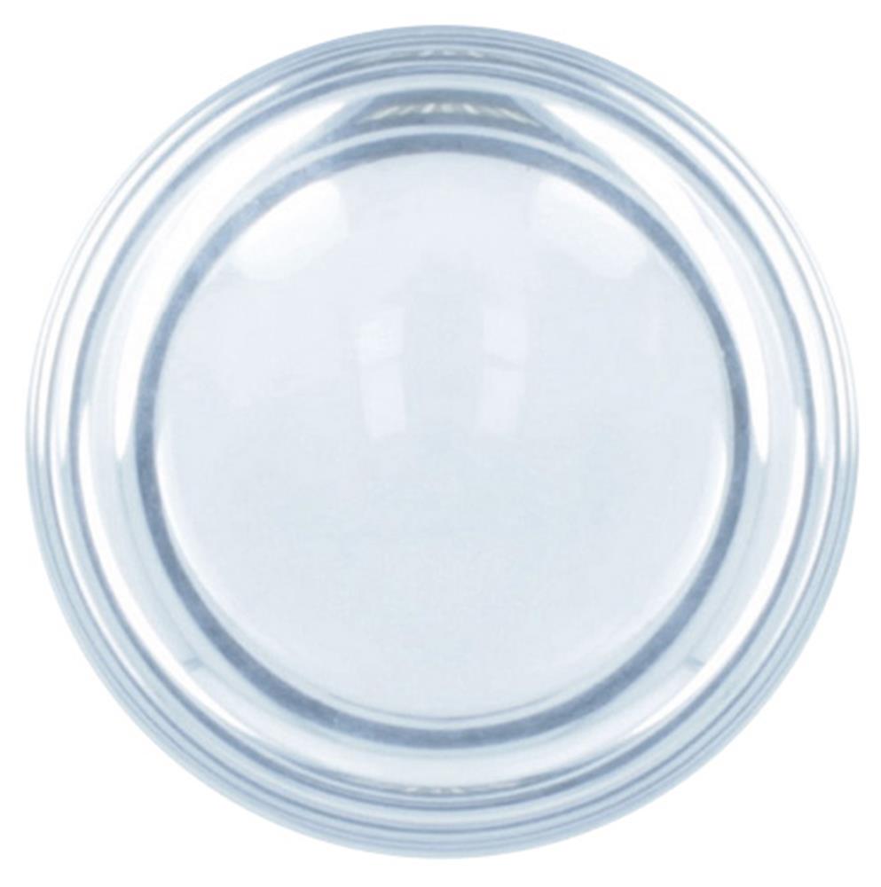 Presse-papier loupe en verre personnalisé OVALE, dessous (étiquette numérique)