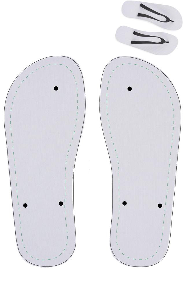 Tongs sublimées 42-44 personnalisées DO MEL, chaussons