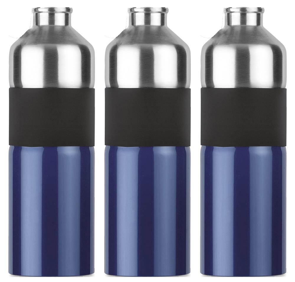 Gourde inox 750 ml avec mousqueton personnalisée TENERE, tour complet (impression numérique 360)