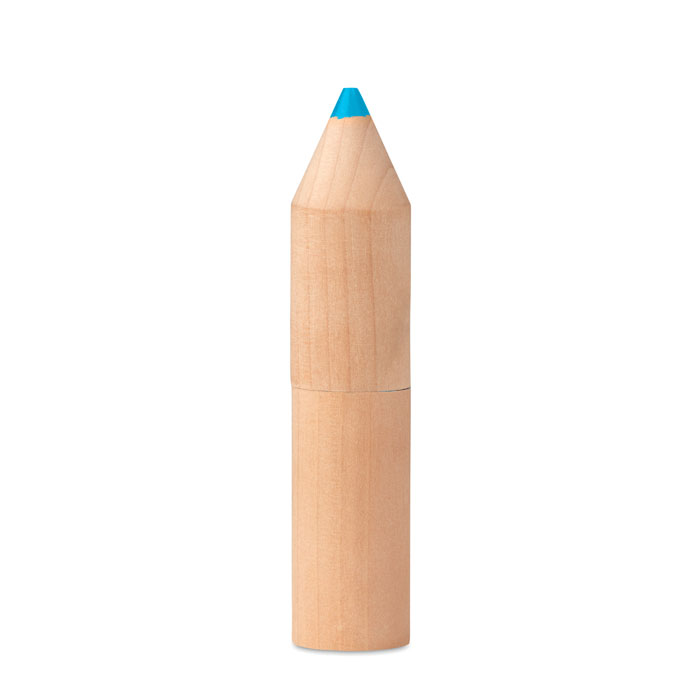Crayons en étui en bois personnalisés PETIT COLORET, Bois