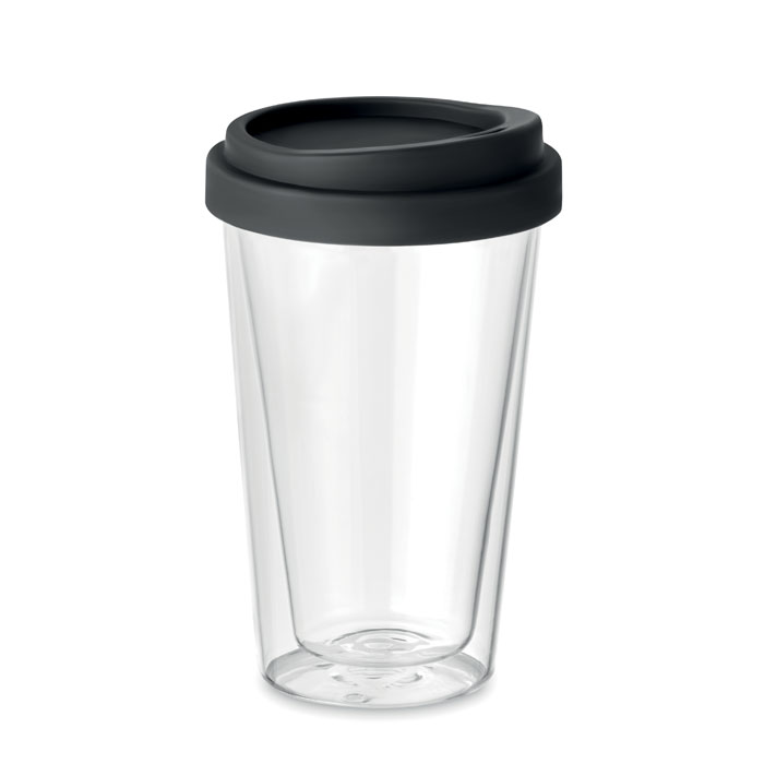 Gobelet verre borosilicate 350 ml personnalisé BIELO TUMBLER, Noir