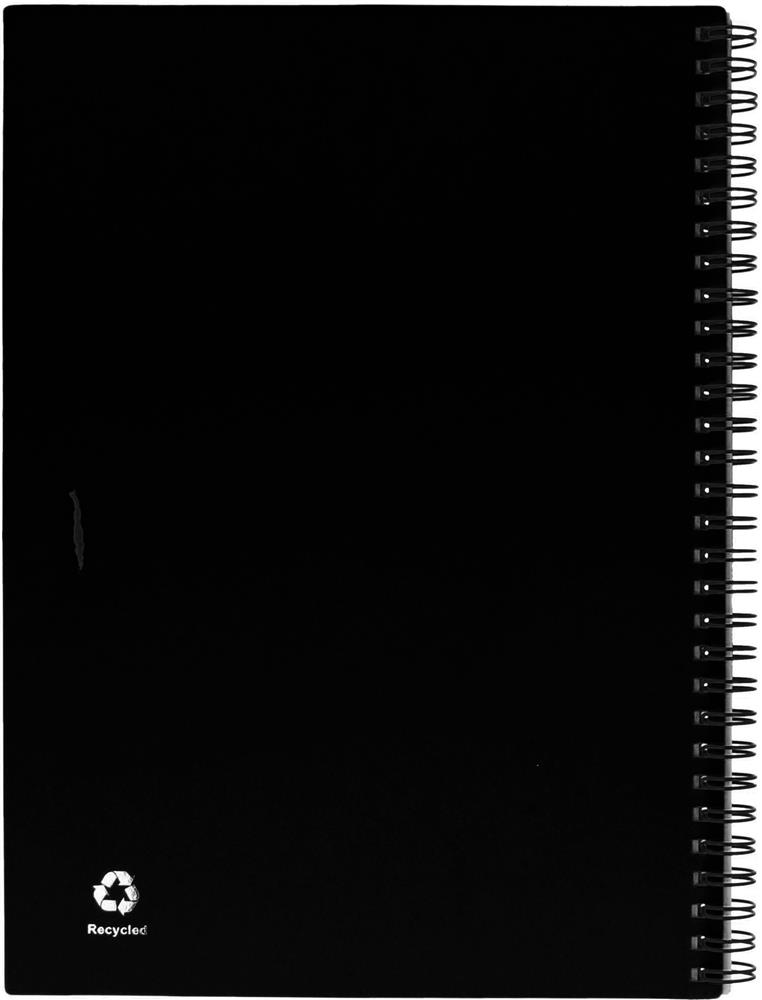 Grand carnet à spirale recyclé personnalisé BLOQUERO PLUS, dos carnet